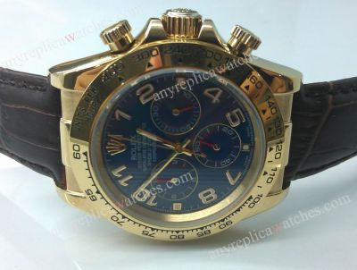 Replica Rolex Cosmograph Daytona Watch Blue Arabic Dial